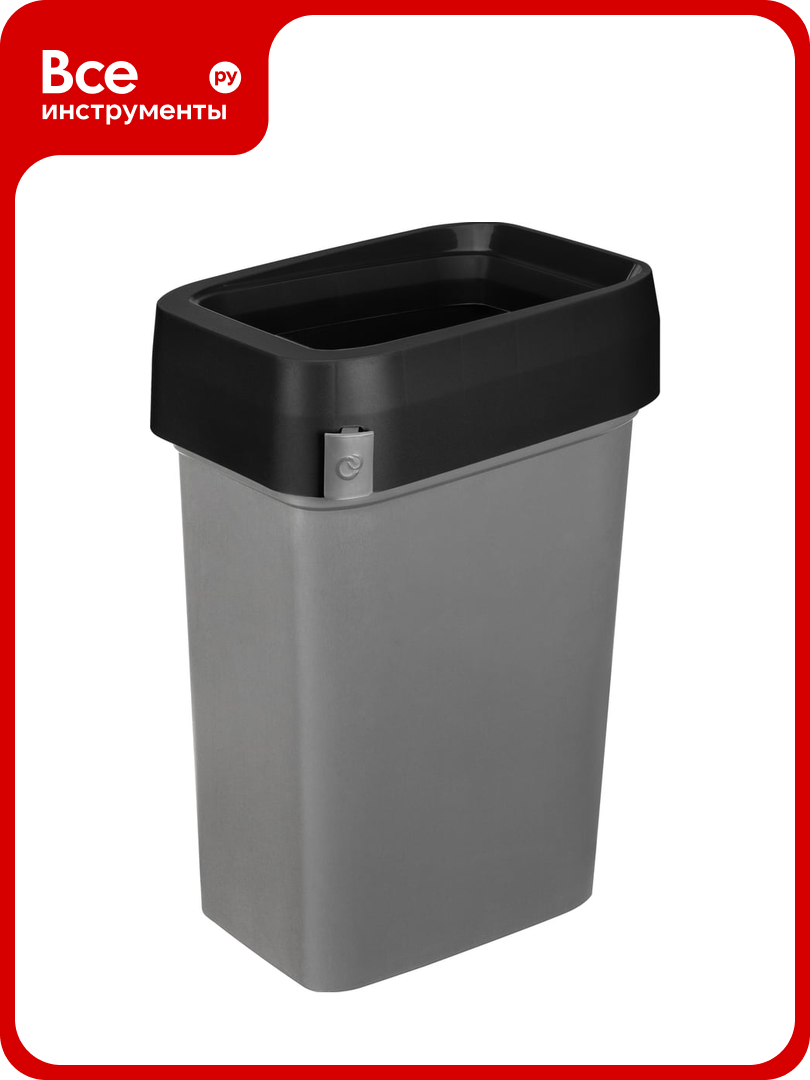 Ведро для мусора  контейнер для мусора Econova  SMART BIN  50Л  Черный  435245813