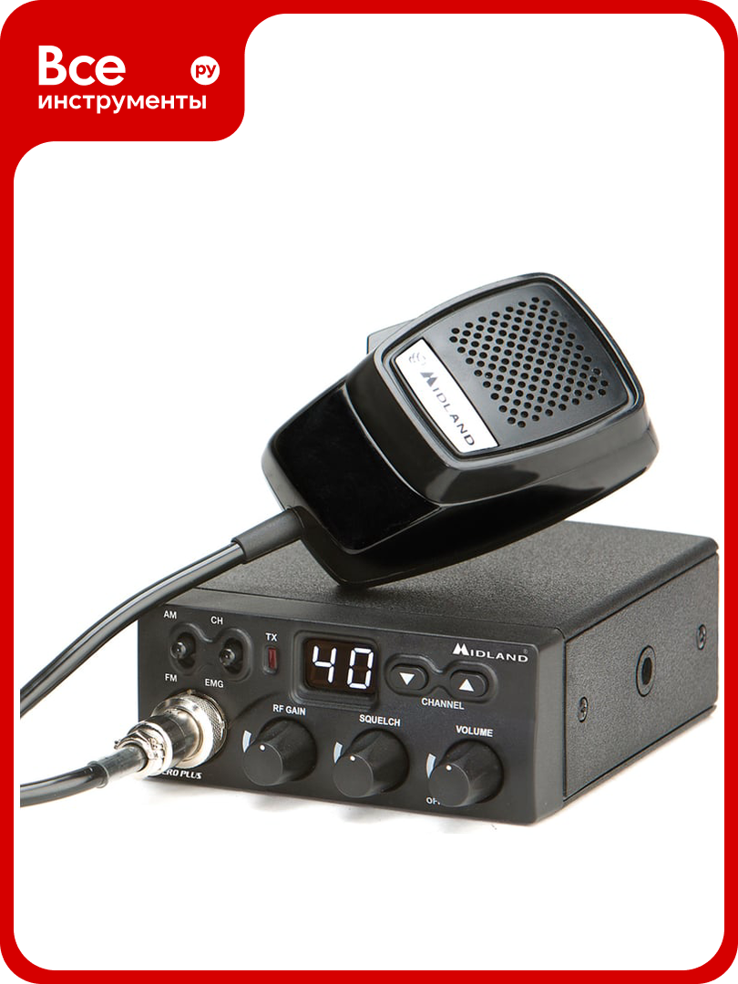 Автомобильная радиостанция MIDLAND M-Zero 1шт C1169.02