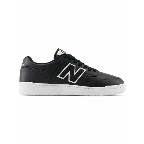 фото Кеды new balance 480, полнота f, размер 8,5 us, черный/белый