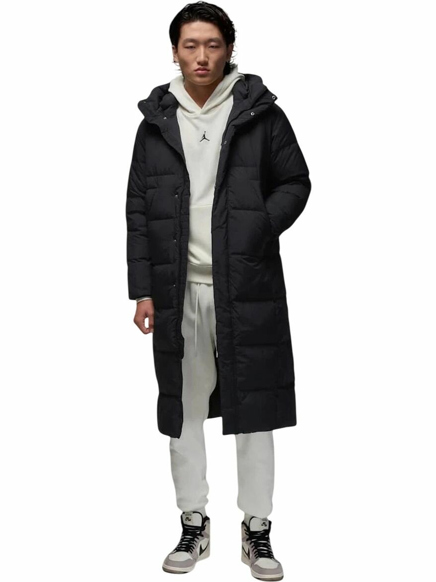 Пуховик NIKE Jordan Flight Down Parka, размер M, черный — фото 1
