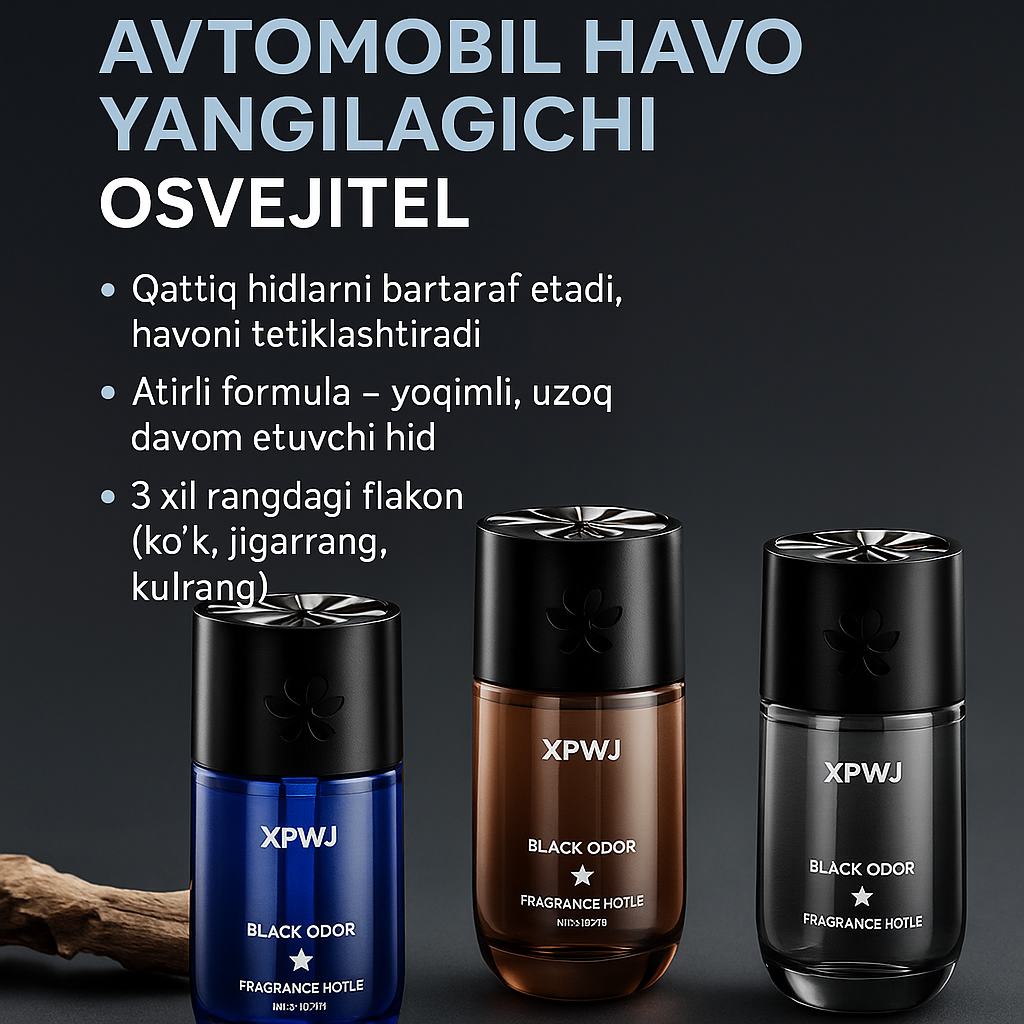 Освежитель воздуха XPWJ Black Odor, BO-13, для автомобиля, 150мл, аромат