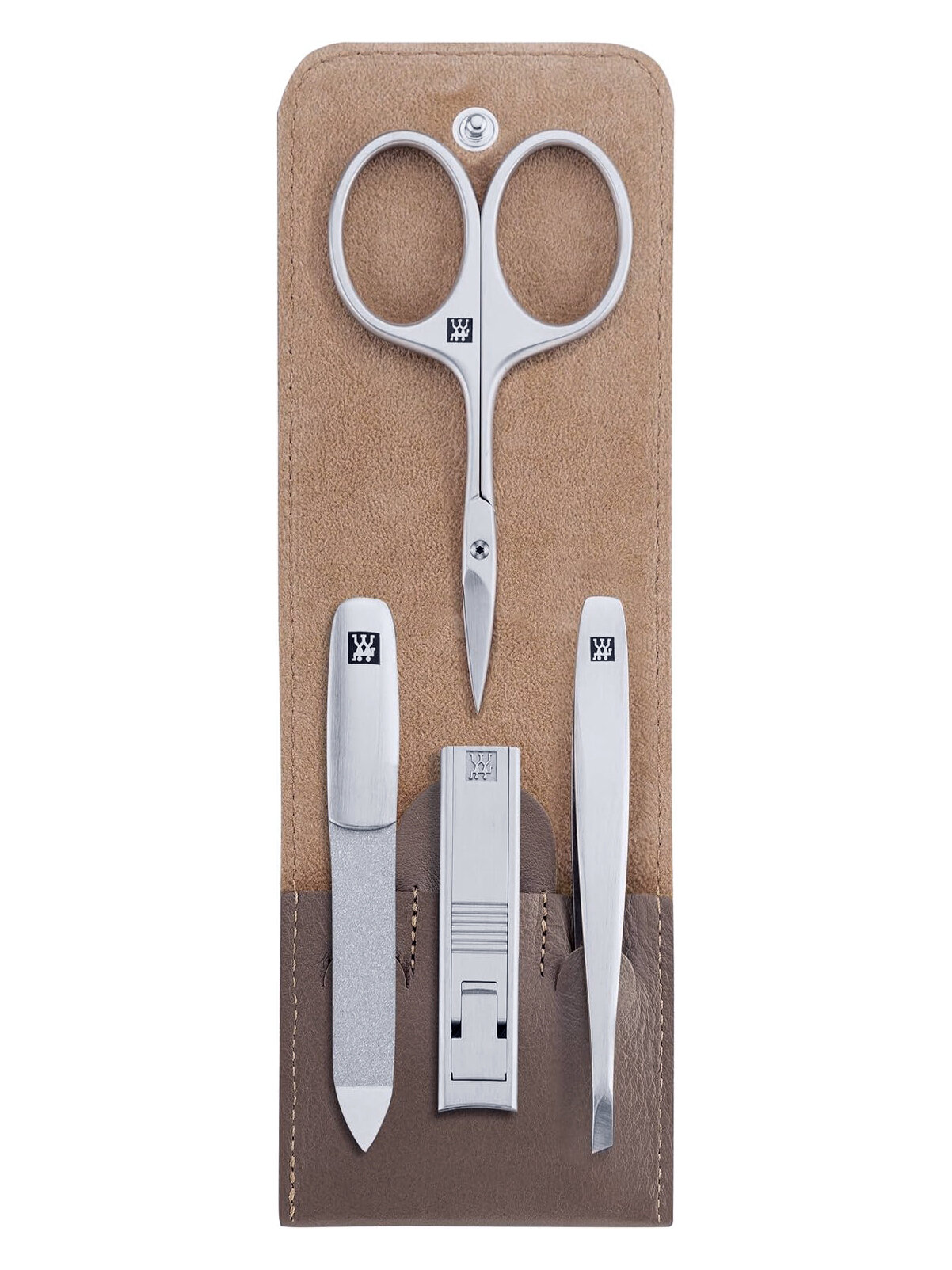 Маникюрный набор Zwilling TWINOX, 97444-005, 4 предмета, серо-бежевый