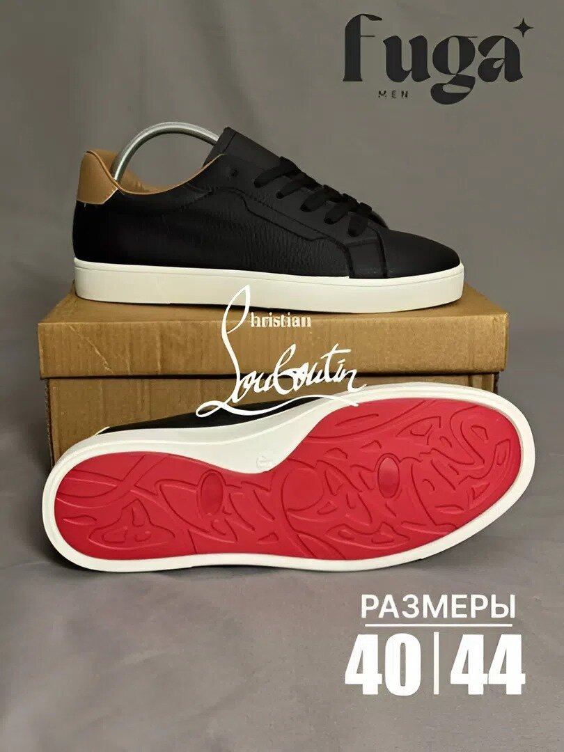 Кеды Christian Louboutin Christian Louboutin, полнота 5 (RU)/ на среднюю стопу, размер 40, черный — фото 1