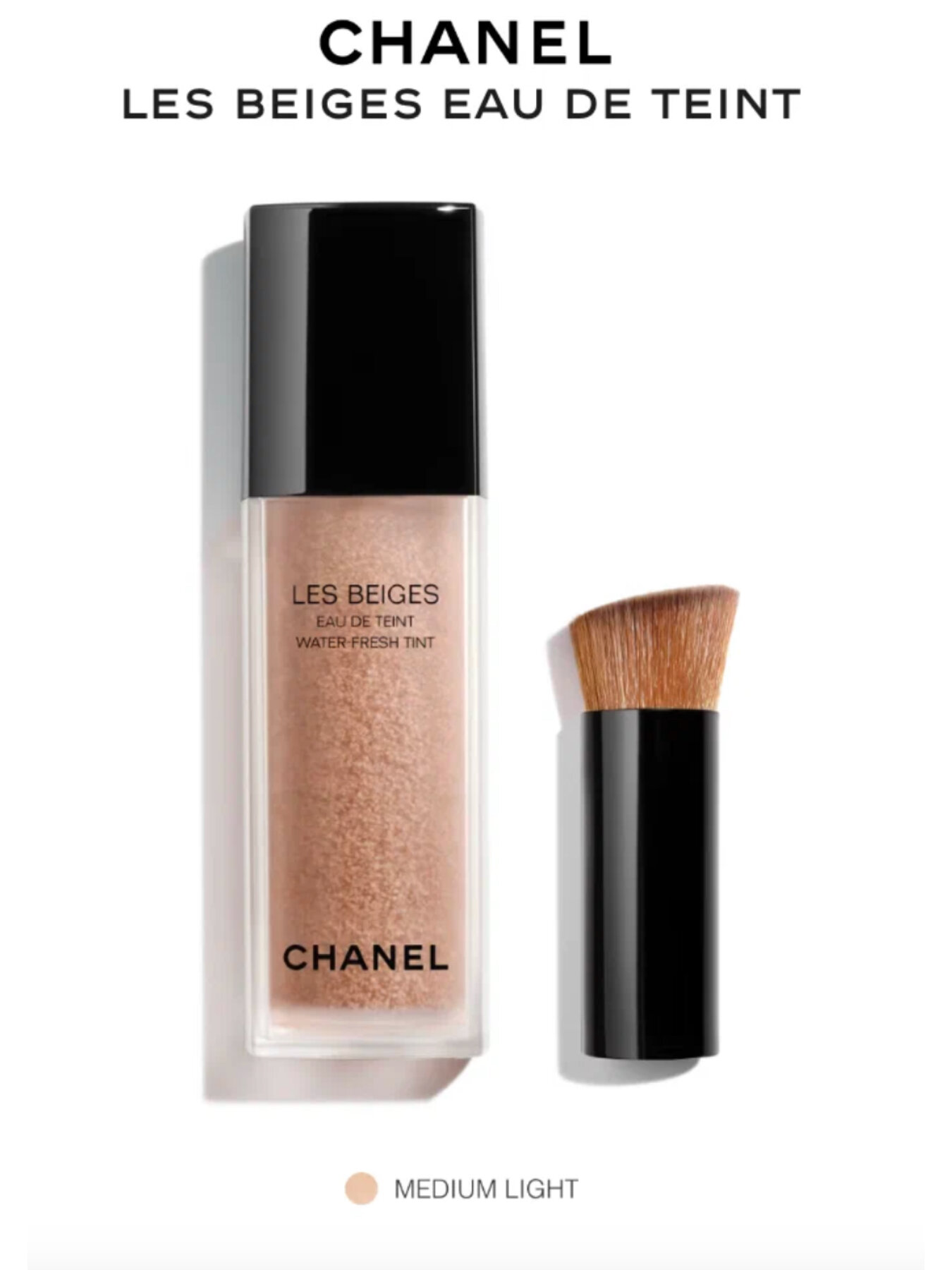 Тональная основа CHANEL Les Beiges Eau De Teint WATER FRESH TINT оттенок Medium Light, 30 мл