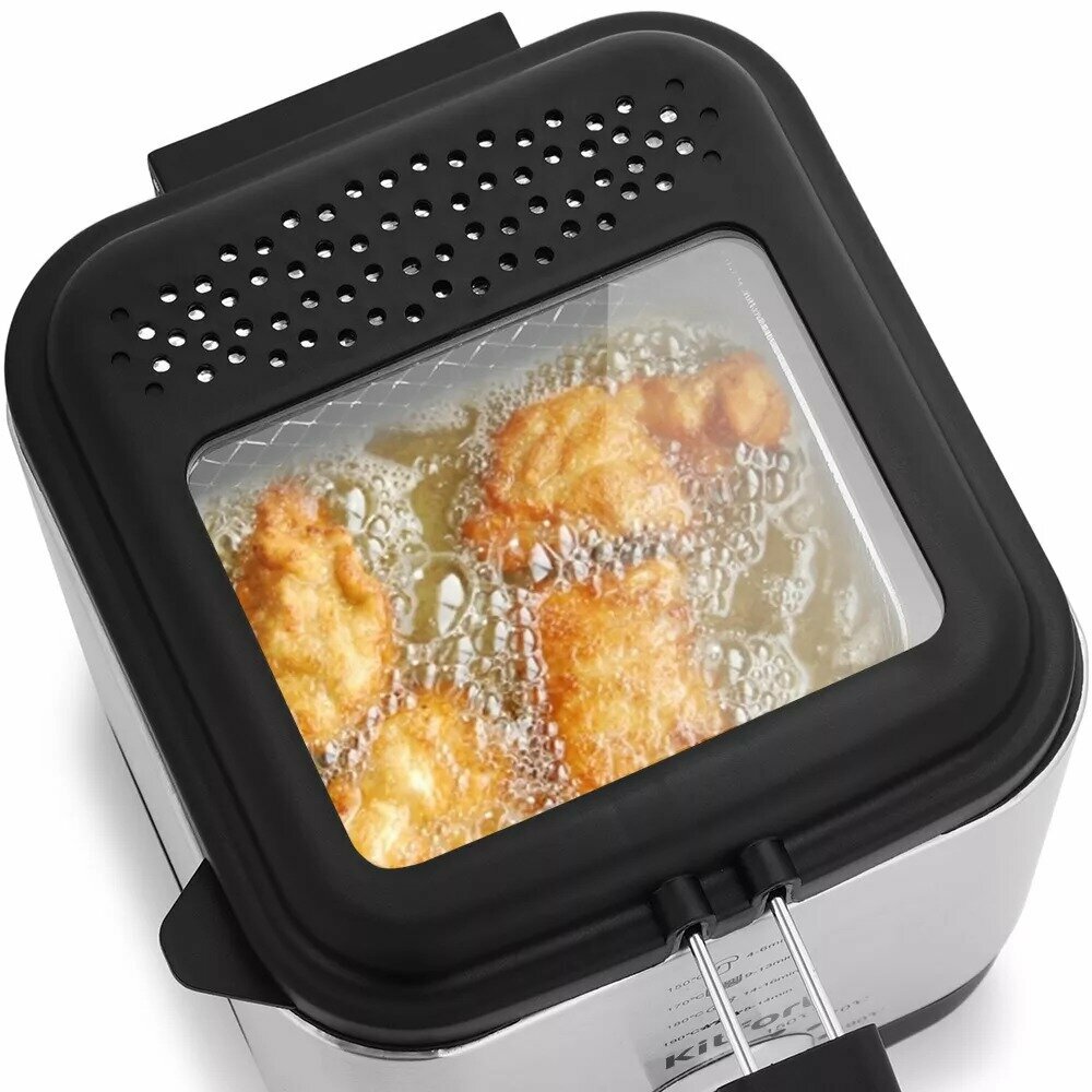 Фритюрница Kitfort KT-2017, регулировка температуры до 190°C — фото 1