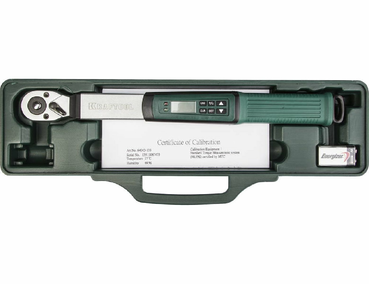 Динамометрический ключ KRAFTOOL DIGITAL 3 8 10-135 Нм (64043-135)