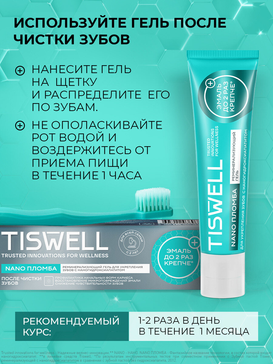 Картинки TISWELL Гель для зубов PERIO профилактика реминерализующий для экспресс-укрепления эмали зубов 40мл