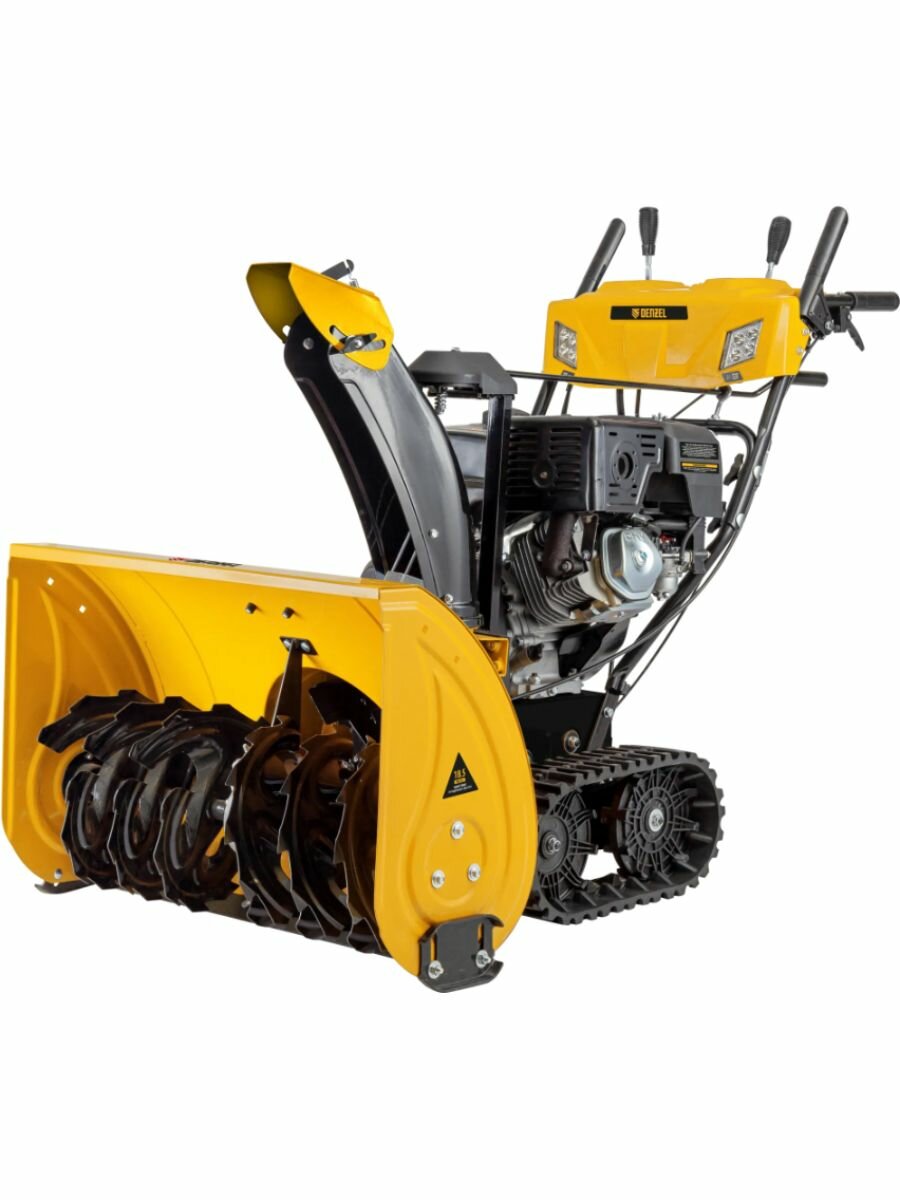 Снегоуборщик бензиновый Denzel SBL 711DT PRO 302cc электростартер фара гусеницы желтый/черный