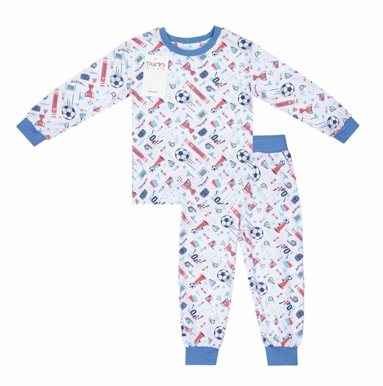 Пижама 2-5 лет, размер 4 года, 1 белый