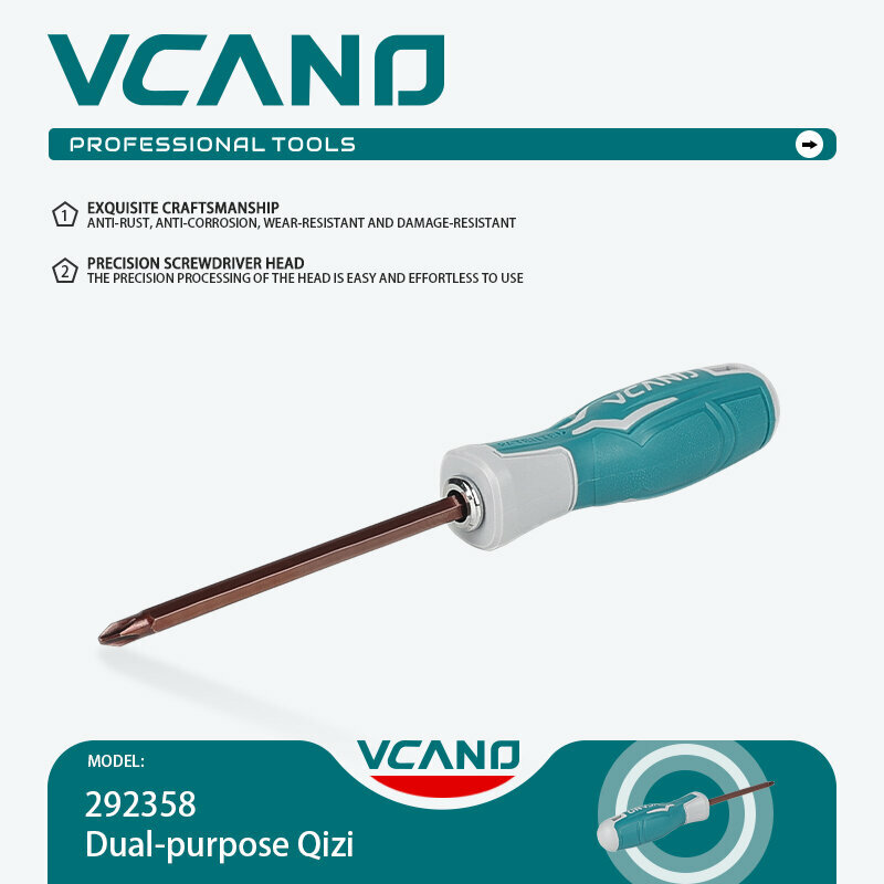 Отвертка с переставным жалом 293 Vcano +/-