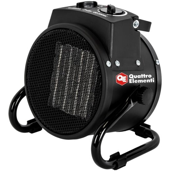 Нагреватель воздуха Quattro Elementi электрический керамический QE-2000C (2кВт 130 м. куб/ч 220 В режим вентилятора 2кг)