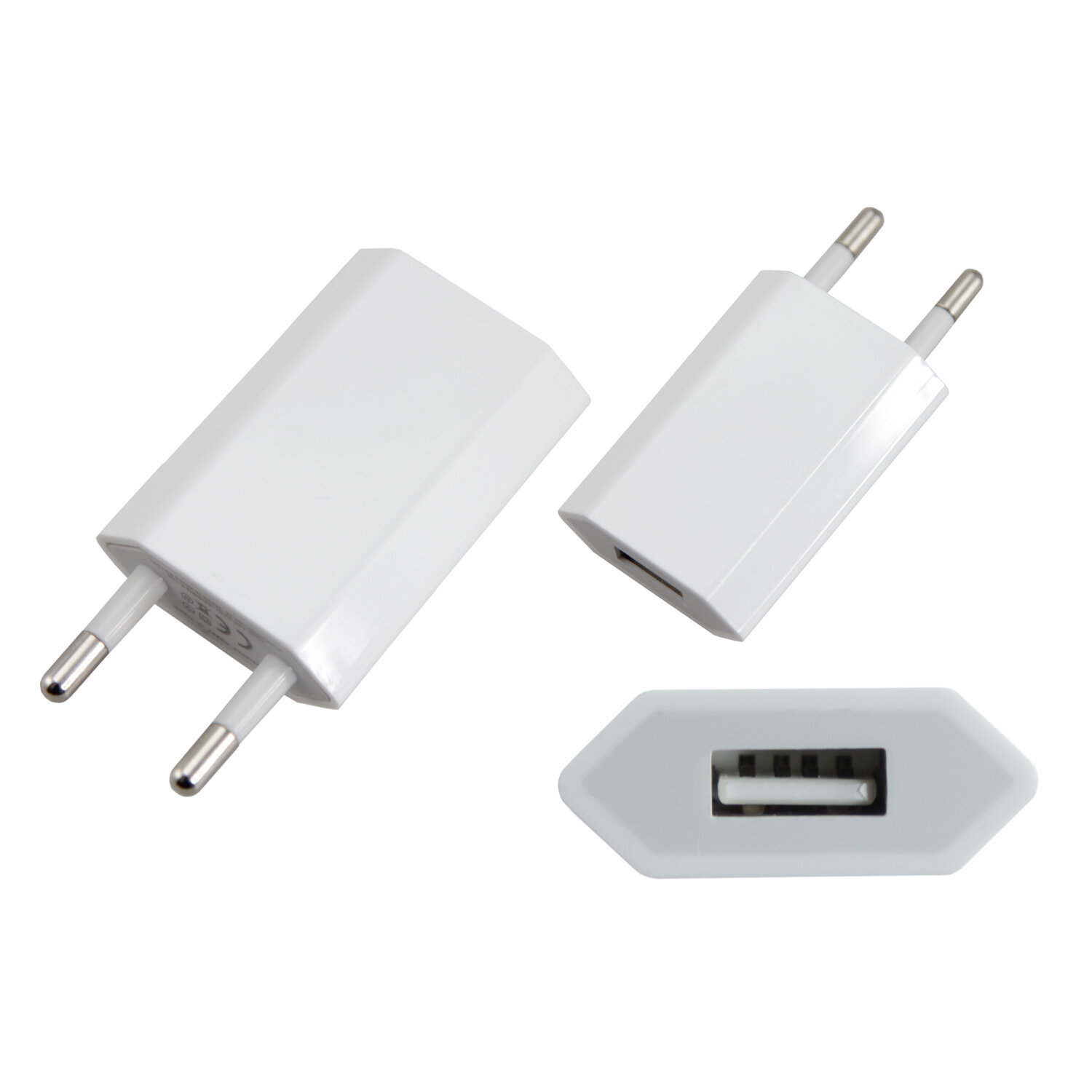 Сетевое зарядное устройство-адаптер USB 1000 mA для телефона iphone REXANT