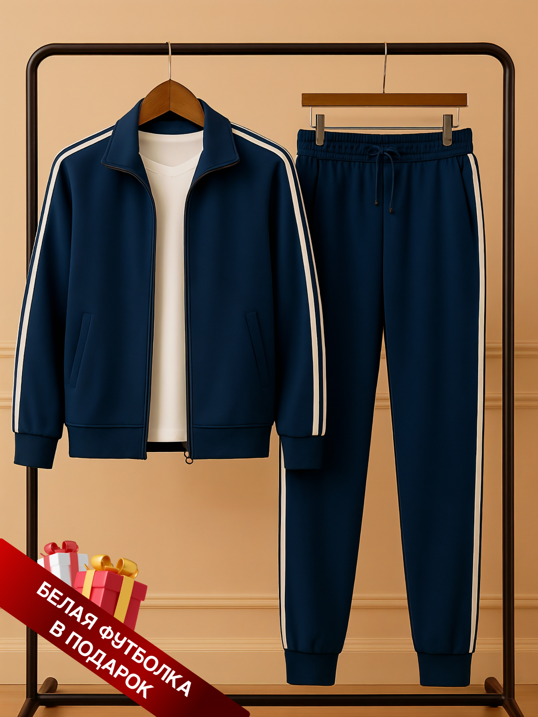 Комплект одежды  8, размер 146 10,11лет, темно-синий — фото 1