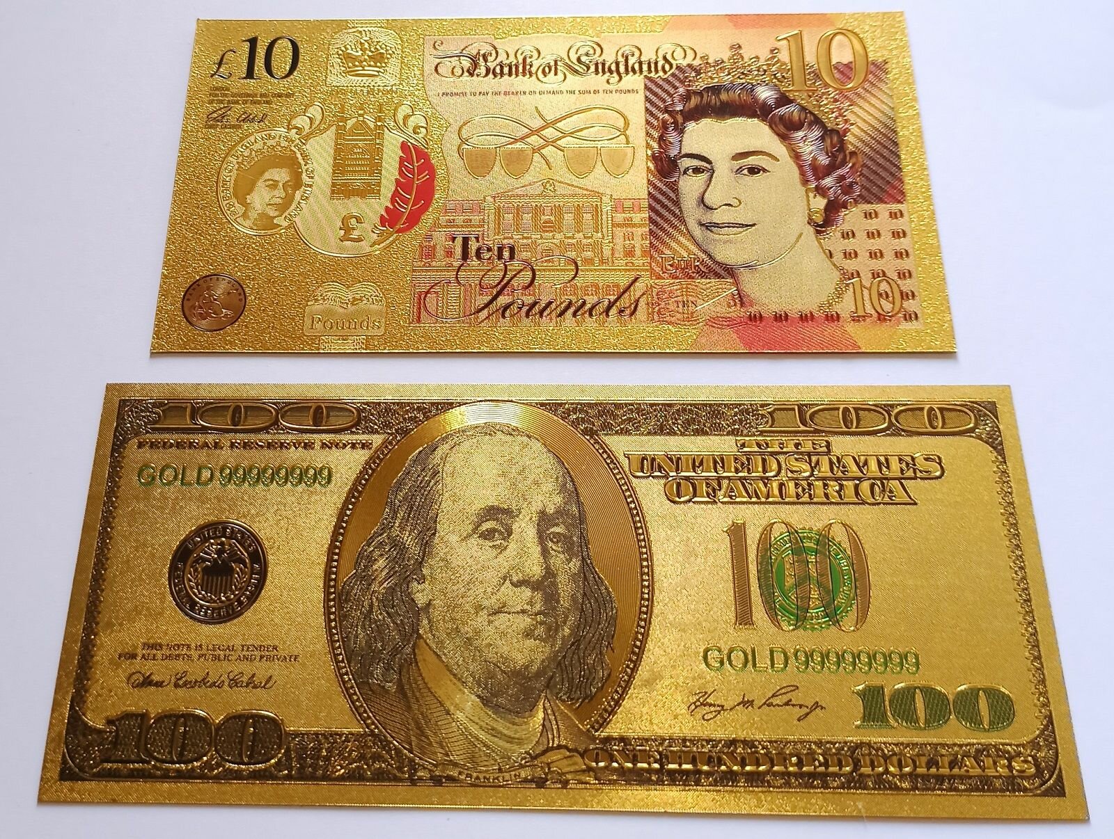 Доллары позолоченные сувенирные А — фото 1