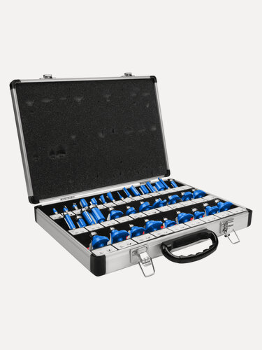 Изображение товара Набор твердосплавных фрез VertexTools по дереву 35 шт