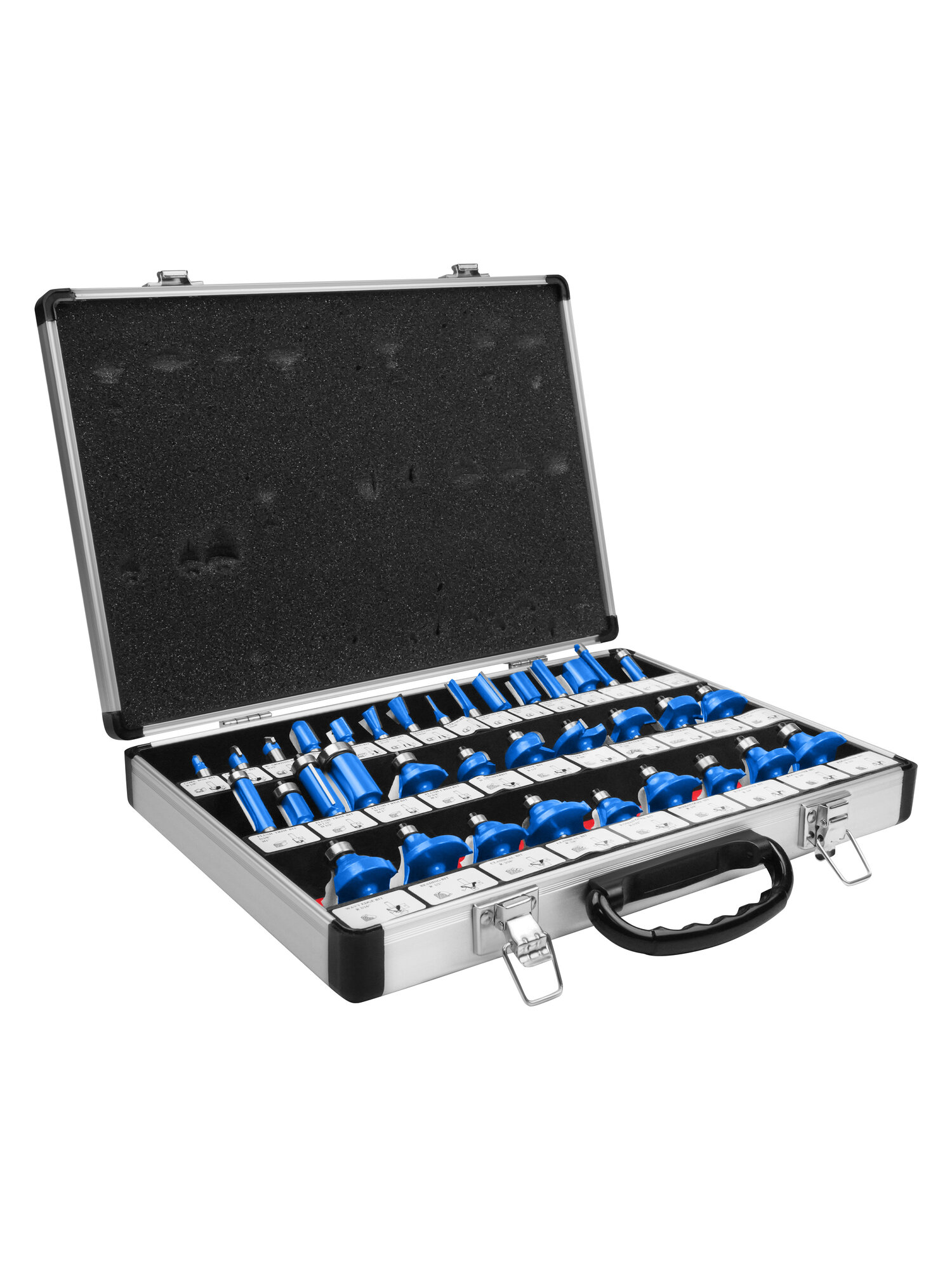 Набор твердосплавных фрез VertexTools по дереву 35 шт