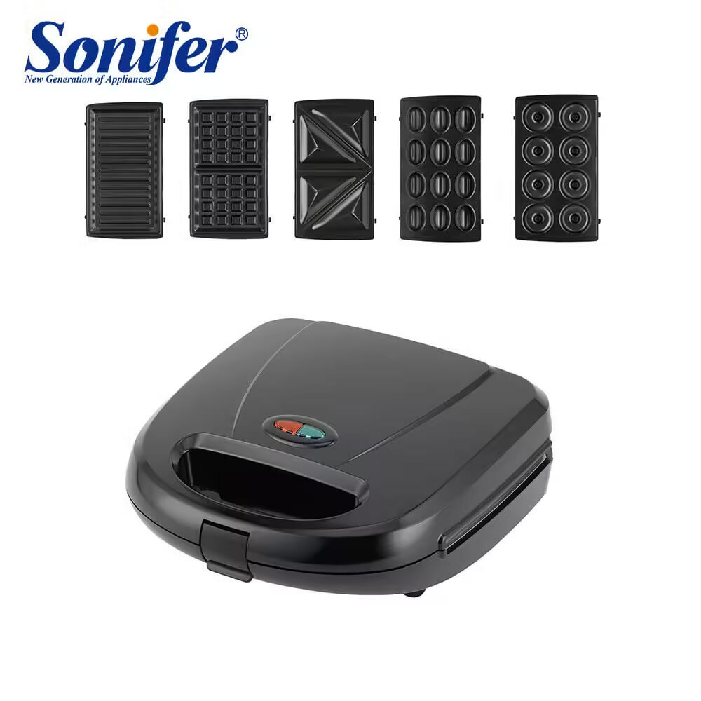 Вафельница 5 in 1, Sonifer SF-6151, антипригарное покрытие, с защитой от перегрева