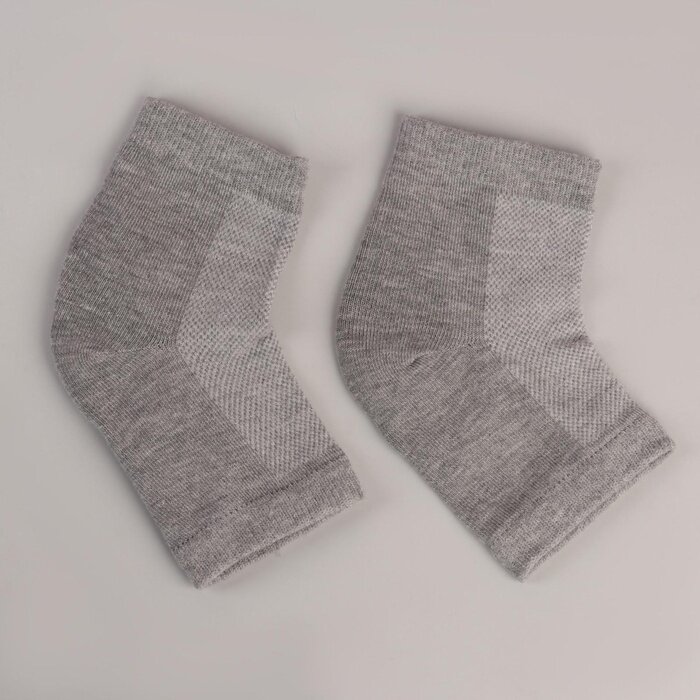 Напяточники для педикюра , увлажняющие , 16 х 8 ,5 см , one size , цвет серый