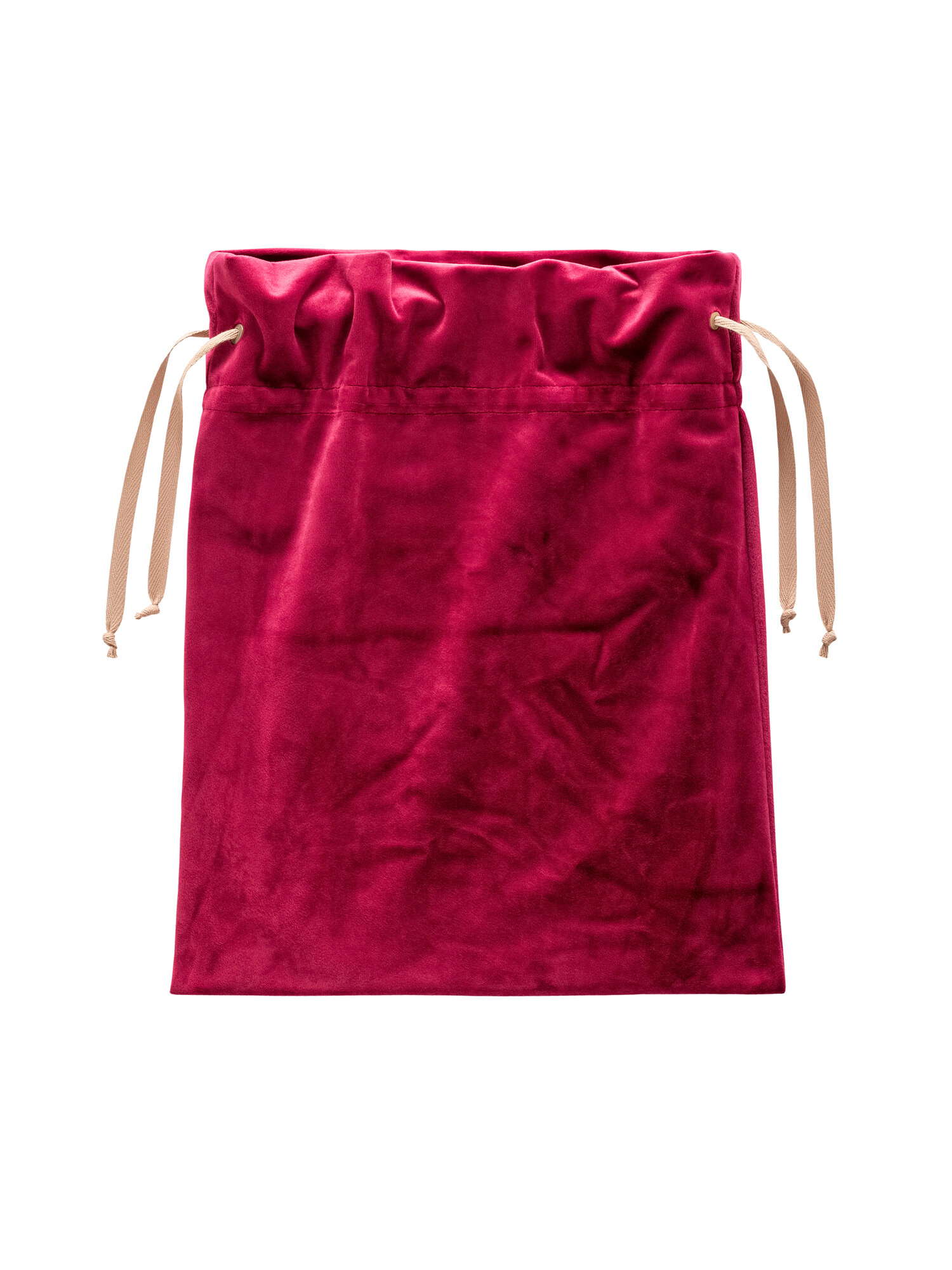 Мешочек подарочный DECORATOR бархатный 16x20 см цвет бордовый