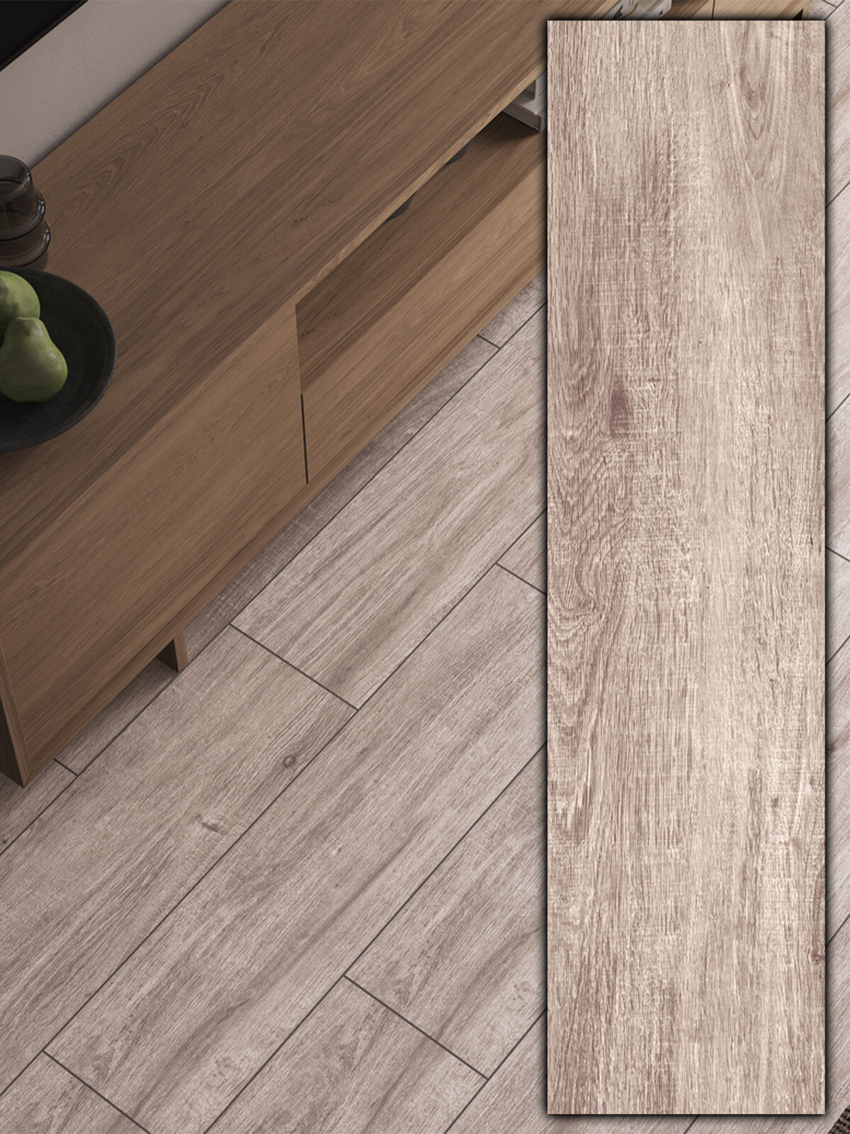 Керамогранит Cersanit Kauri Wood Серый 218x898 под дерево матовый рельеф цена за упаковку (6 плиток - 1174 кв. м)
