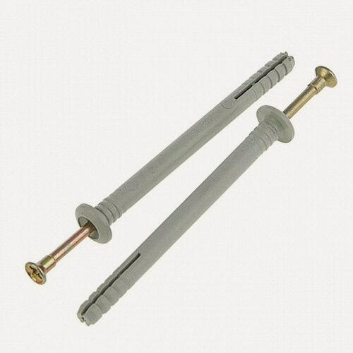 Изображение товара Дюбель-гвоздь Tech-Krep 6х80 мм грибовидная манжета, полипропилен, черный, 100 шт