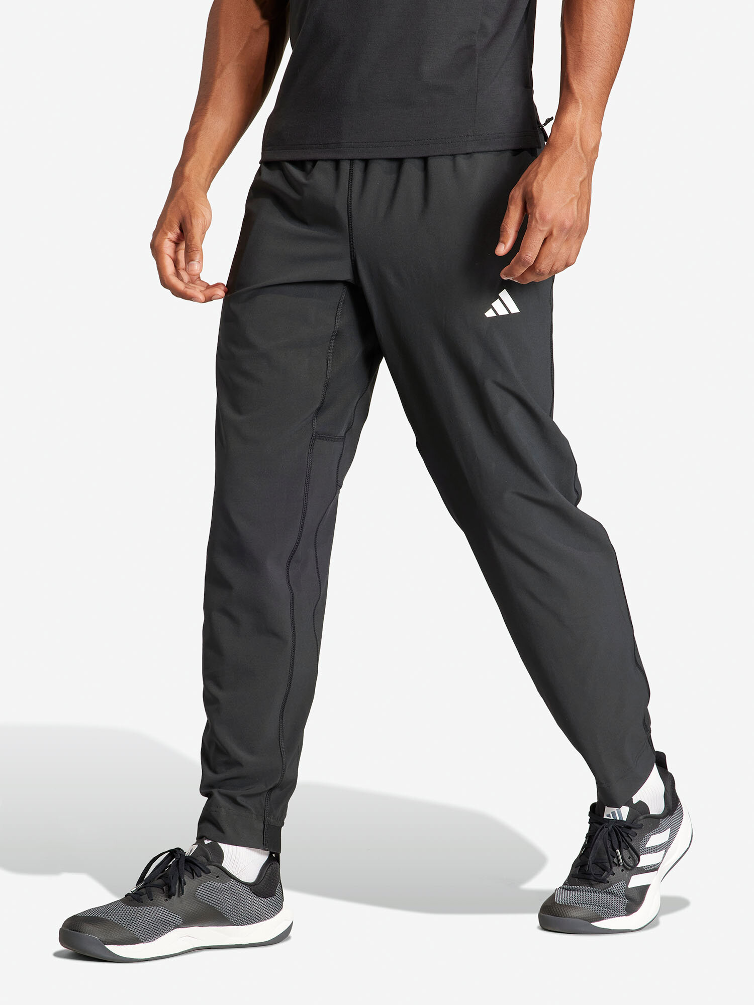 Брюки adidas, размер XL, черный