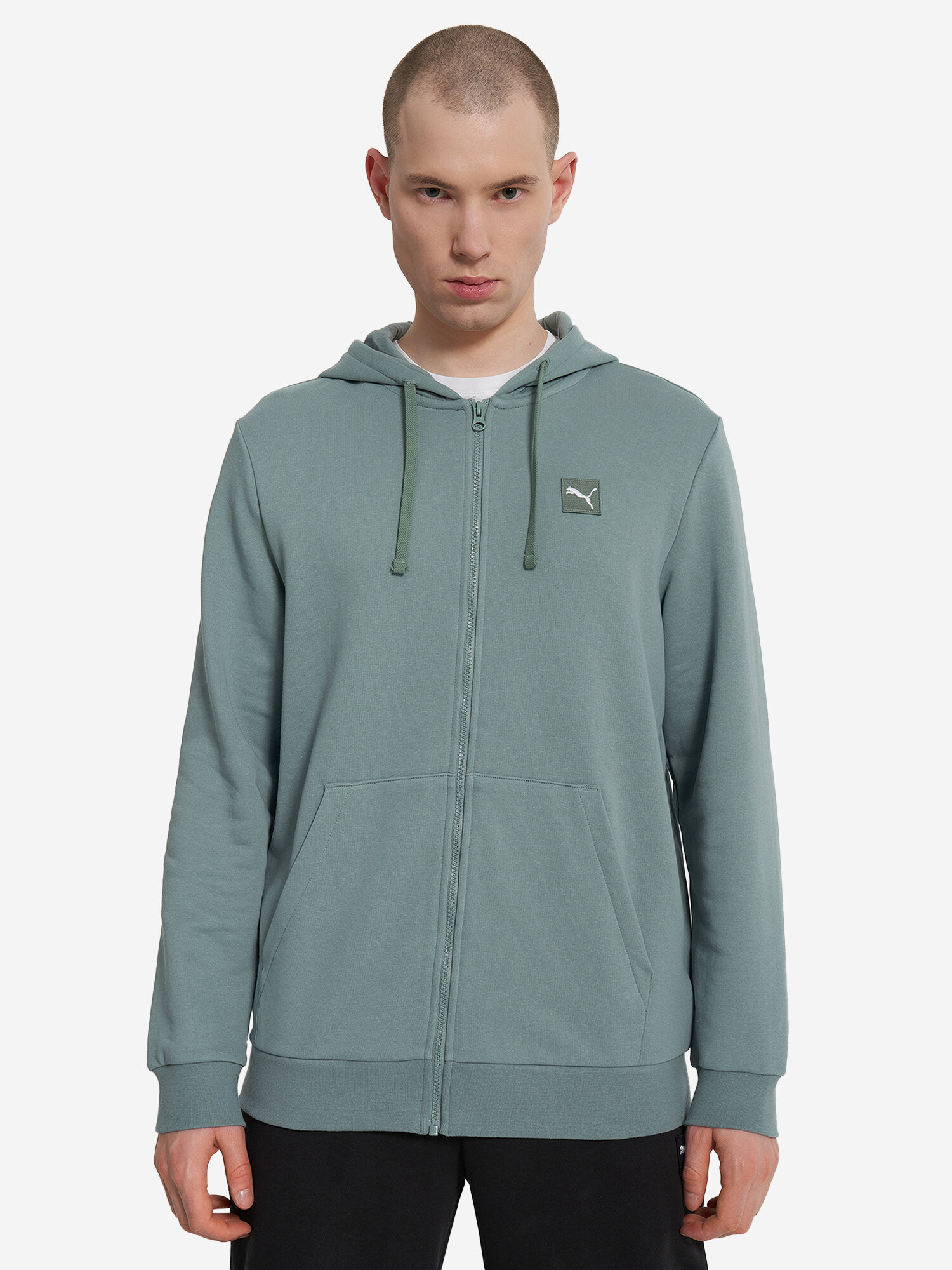 Костюм спортивный PUMA, размер M, зеленый — фото 1