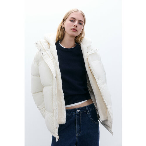 фото Куртка befree young casual, размер m, молочный