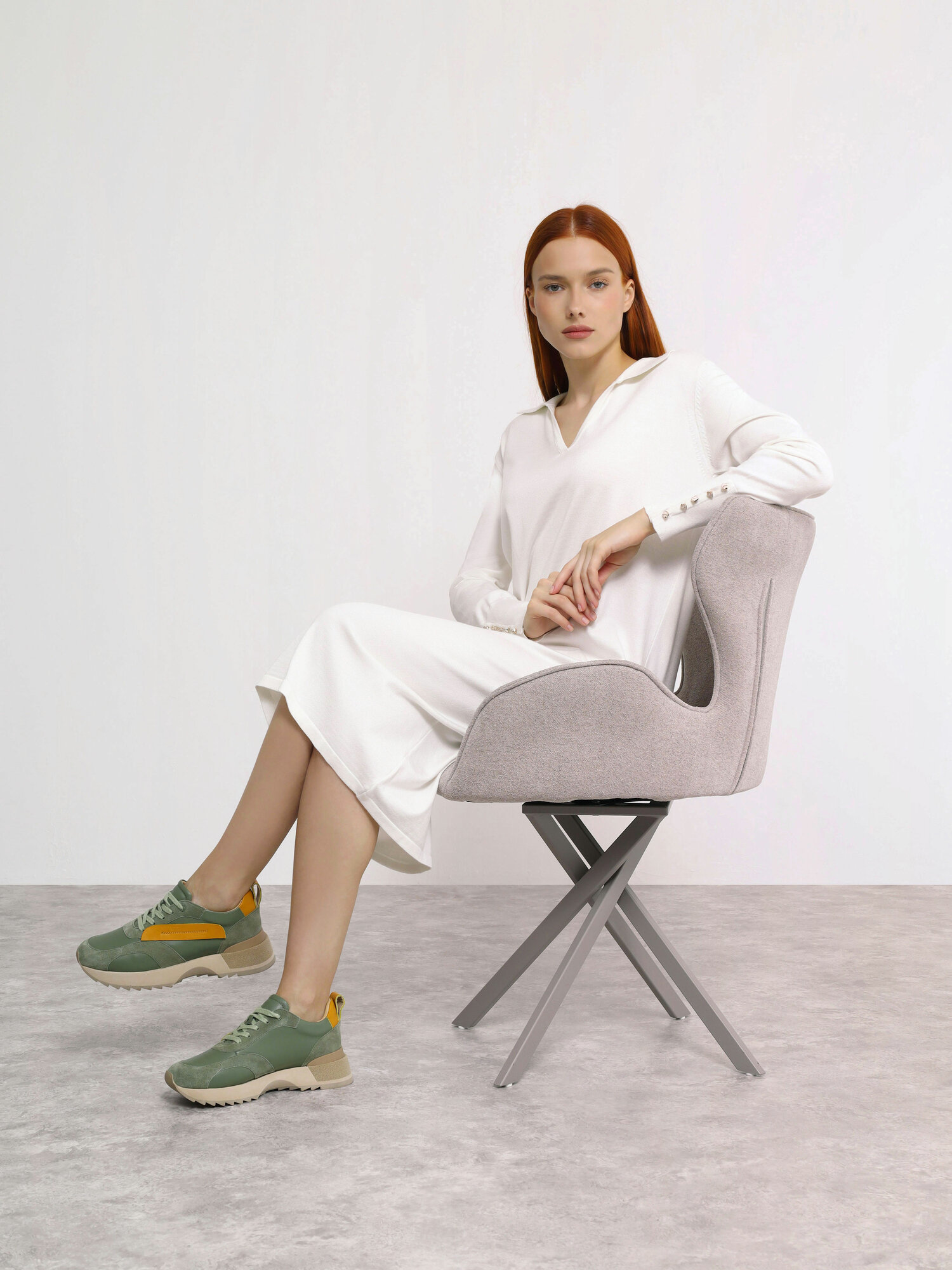 Кроссовки VITACCI, размер 41, зеленый — фото 1