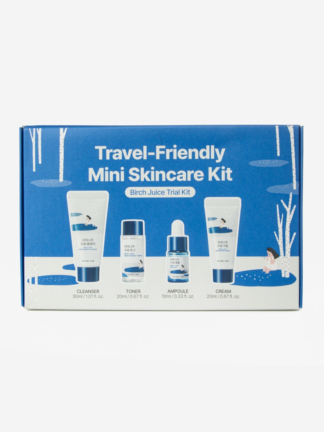 Набор миниатюр средств для лица с берёзовым соком Round Lab Birch Juice Trial Kit — фото 1