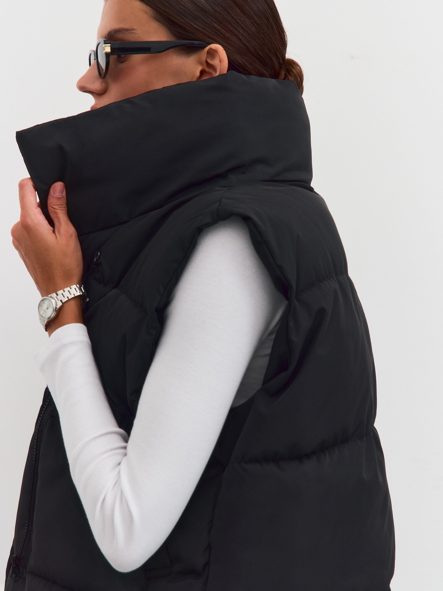 Жилет FROM PARADISE Осень 2025, размер L, черный