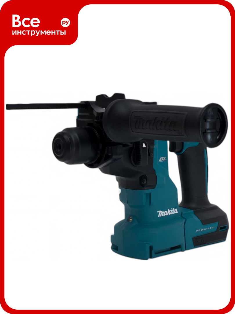 Перфоратор аккумуляторный Makita 2 режима LXT 18В BL AVT XPT сверление в бетоне до 18мм 17Дж SDS plus тормоз двигателя подсветка DHR183Z