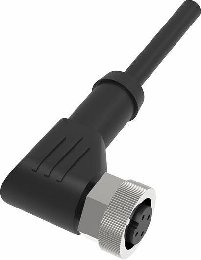 QE12-N4G2 Lanbao Провод для датчика M12, мама, 4 pin, угловой, кабель 2M — фото 1