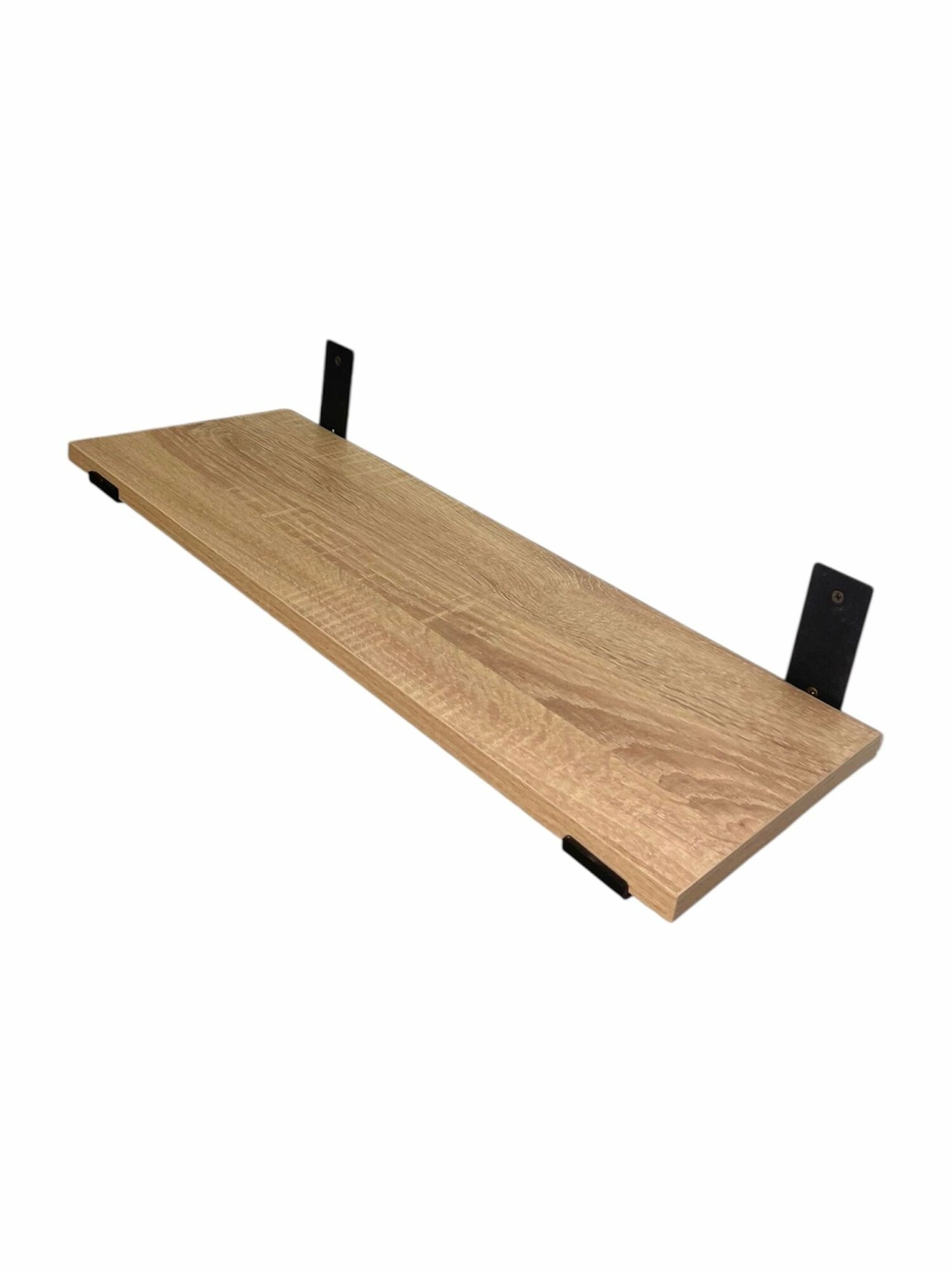 Полка Дуб Сонома лдсп 80х20 см с кронштейном