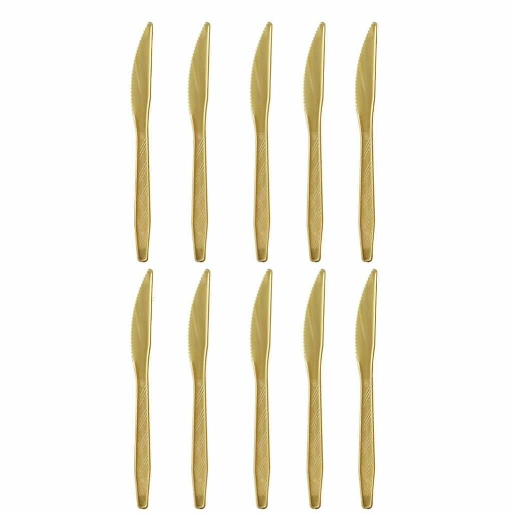 Праздничная посуда из черного золота с бриллиантами-Нож 10ШТ