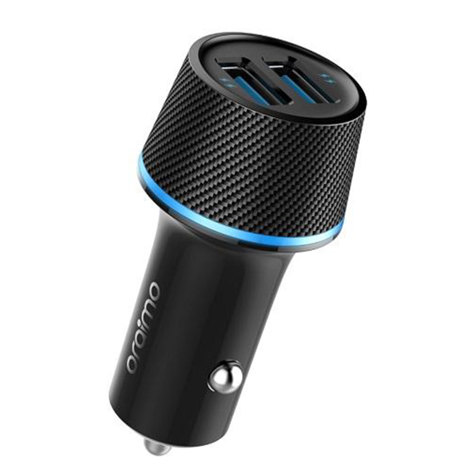 Oraimo Highway Зарядное устройство для автомобиля с двойным USB быстрой зарядкой, черный, Dual USB, 12-24V, DC 5.0V/2.4A MAX, 1шт Portable Source