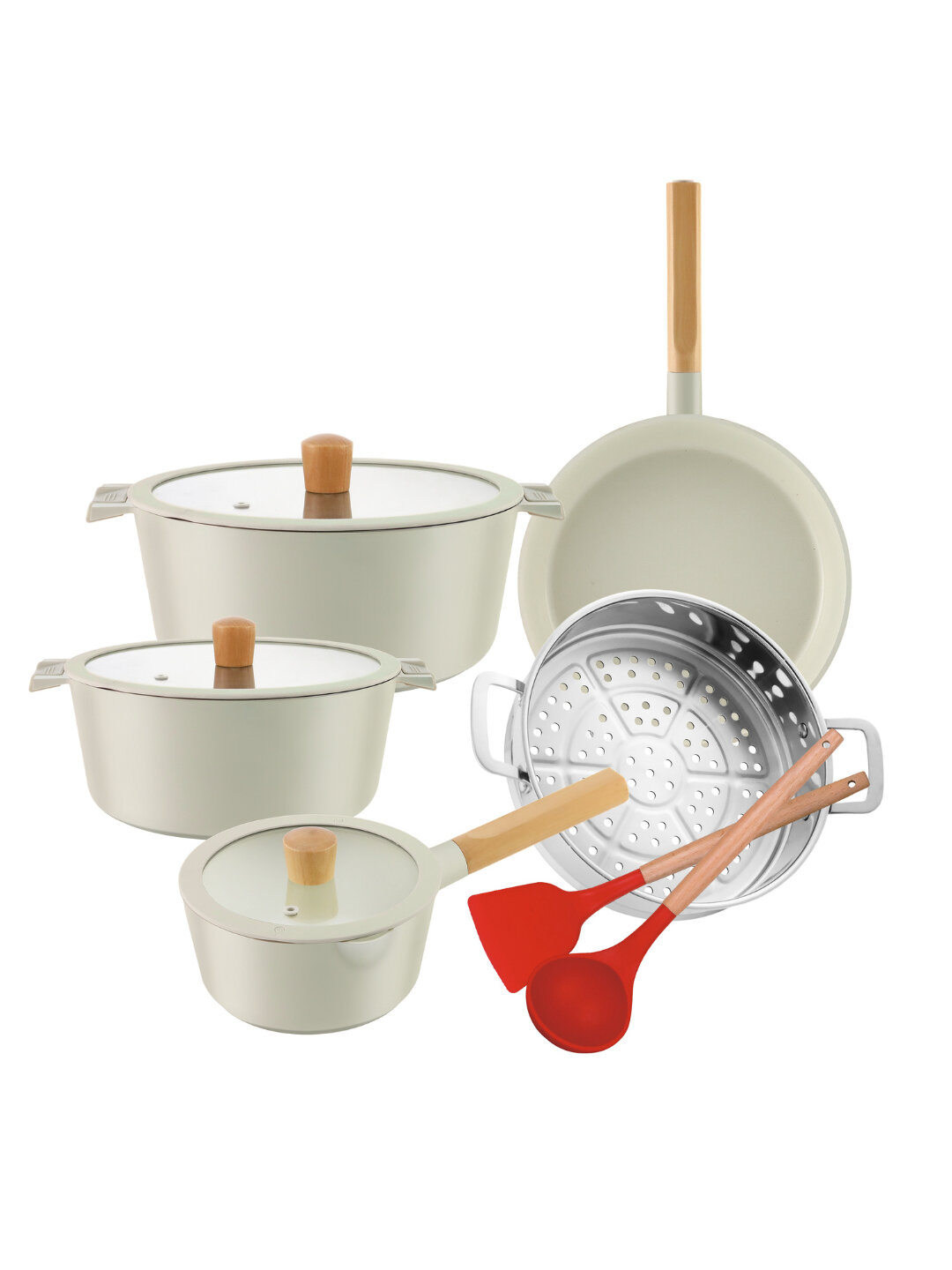 Набор посуды Haus Roland с антипригарным покрытием – 10 предметов