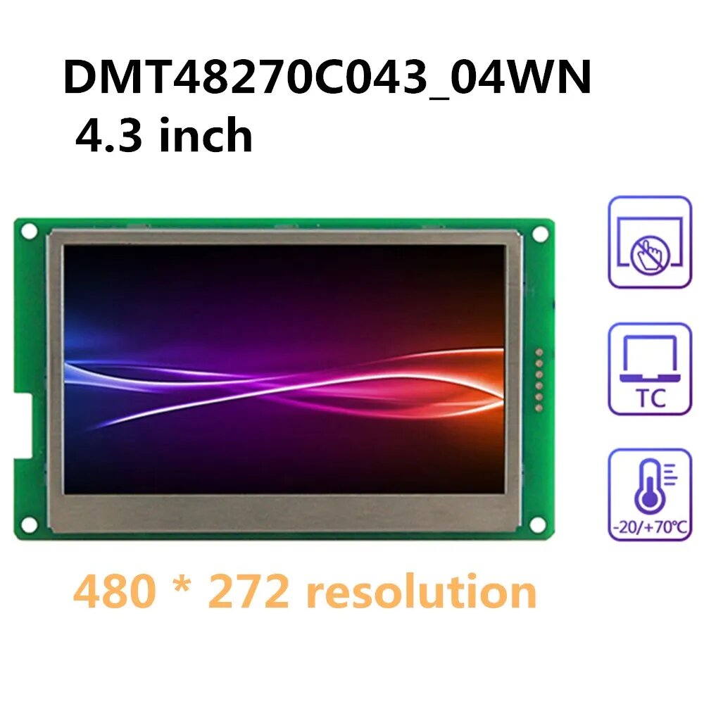 DMT48270C043_04WN 4,3 дюймов, устройство, инструкция, экран MCU LCD, последовательный ЖК-дисплей 12864