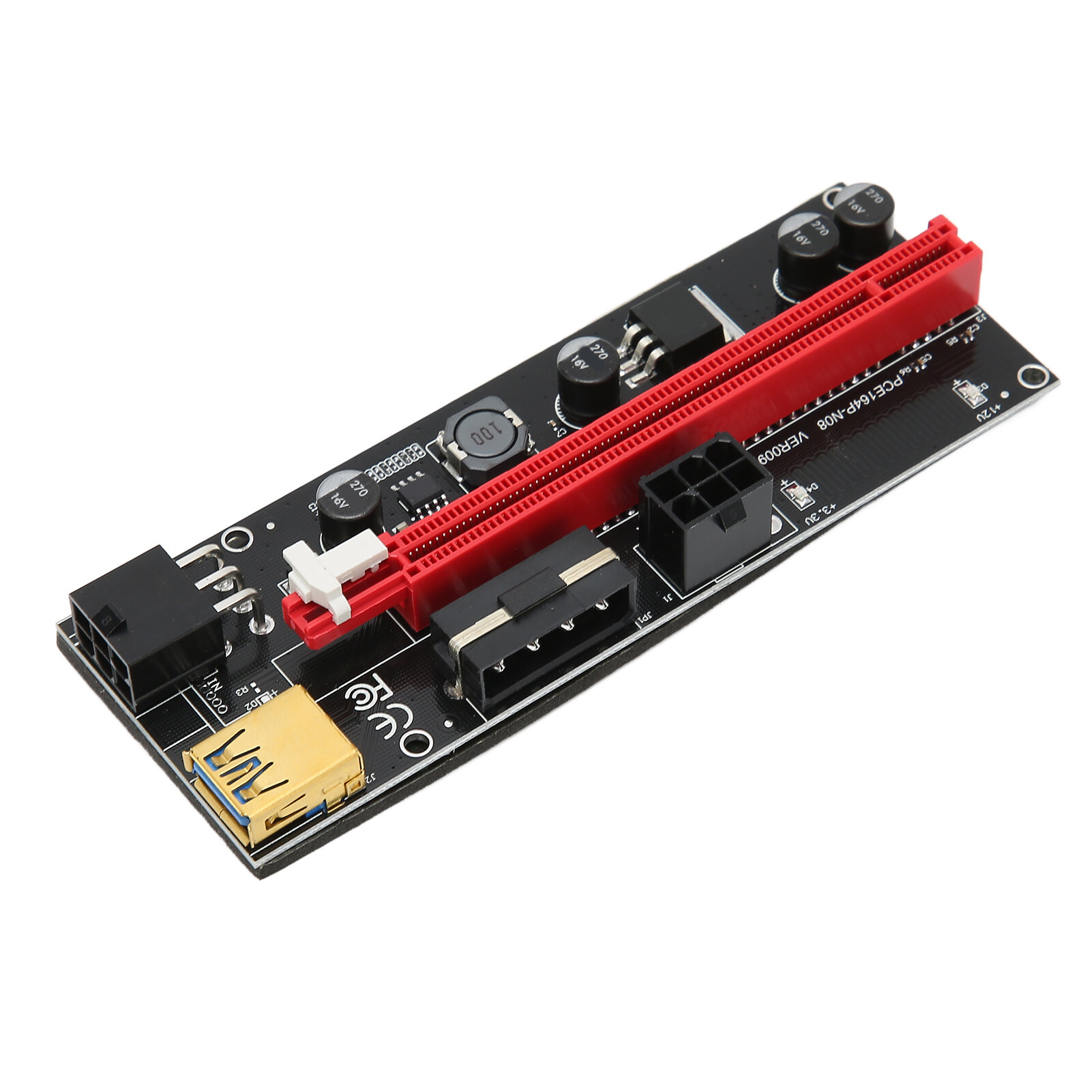 PCIE Extender, 4 FP конденсатора, высокоэффективное преобразование, для майнинга