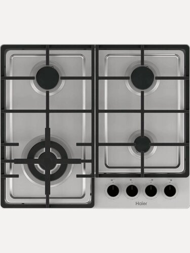 Изображение товара Варочная панель Haier HHQ-M64CTPX, нержавейка, газ, 4 конфорки