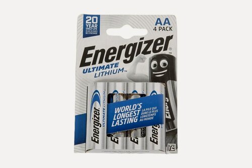 Изображение товара Батарейка Energizer Ultimate Lithium R06 AA, 4 штуки (4 штуки в одном блистере)
