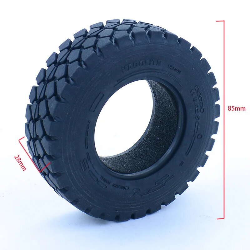 Шины резиновые 28мм для RC Tamiya 1/14 (2шт)
