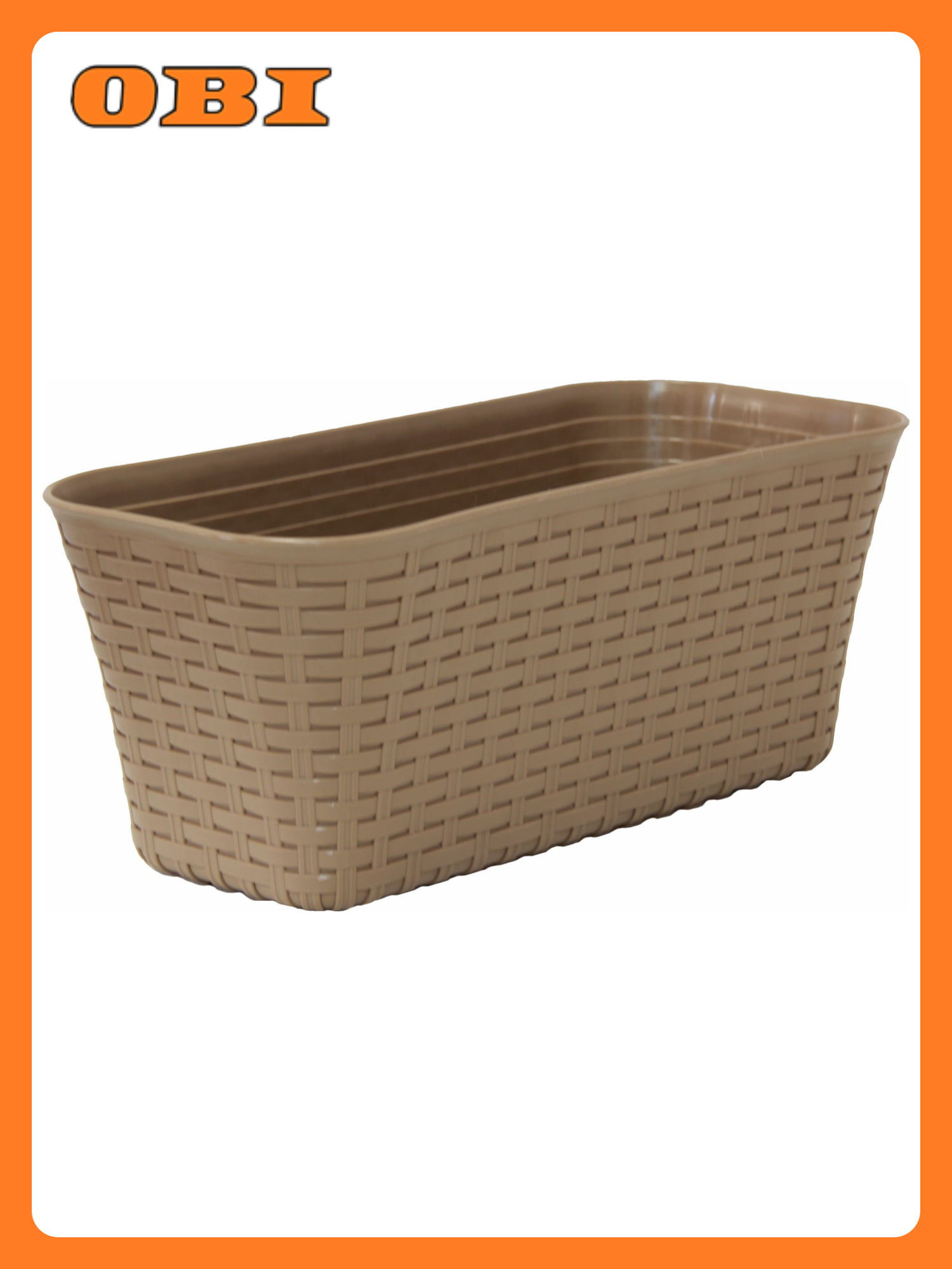 Ящик балконный IDEA Ротанг 40 см полипропилен бежевый