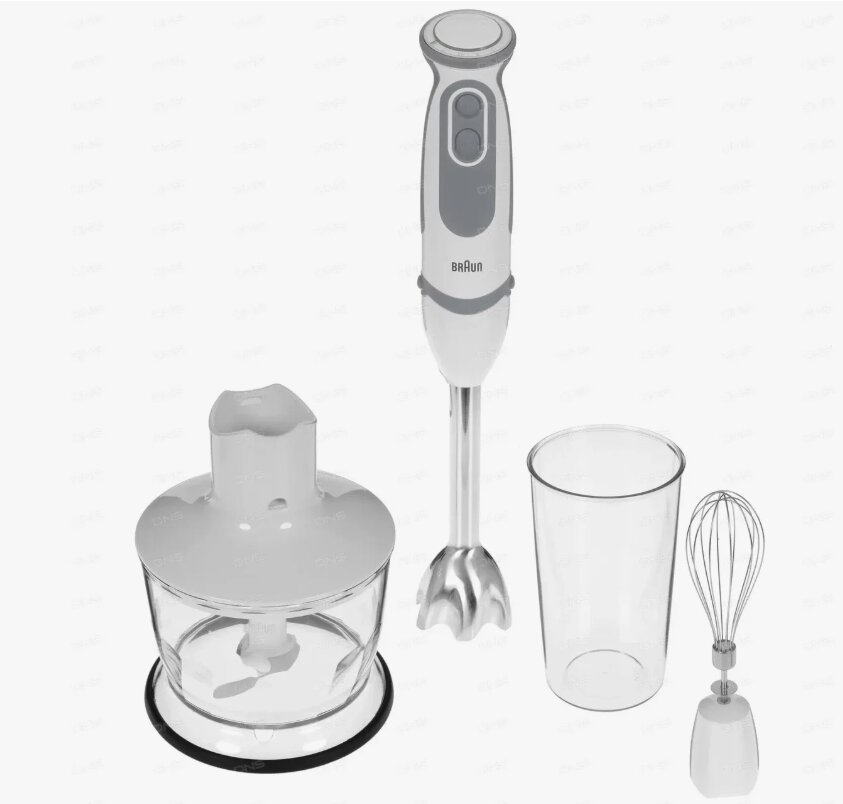 Блендер погружной Braun MQ 5235 Multiquick 4в1 с насадками 1000W