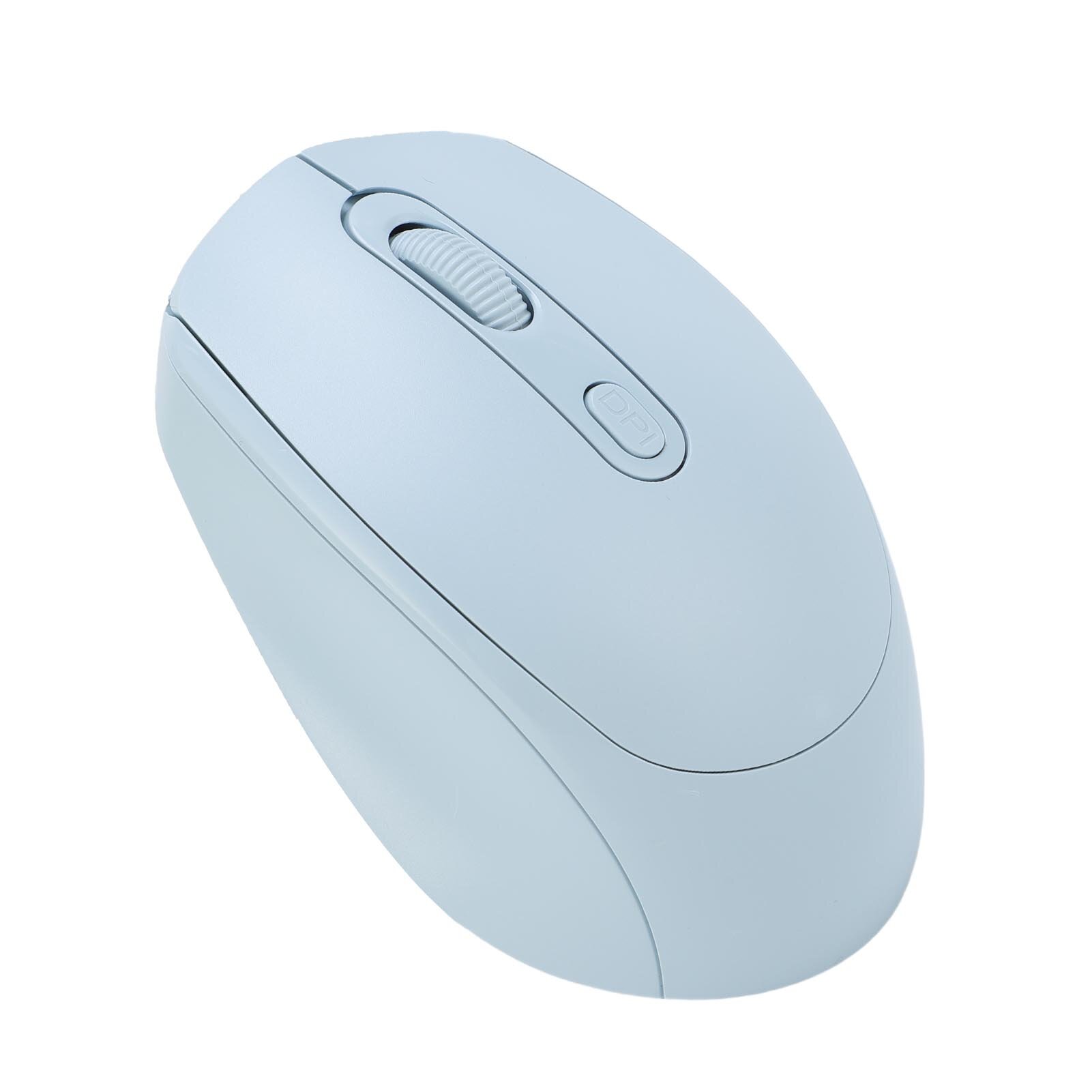 Тихая беспроводная мышь, с двойным соединением, 2.4G и Bluetooth, 1600 DPI, для игр