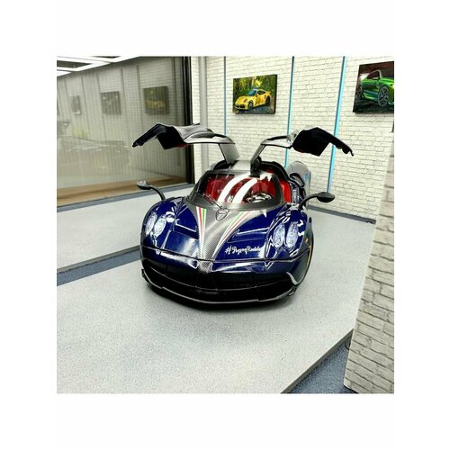 фото Металлическая машинка пагани уайра, pagani huayra roadster 1:24 ( 22см. )