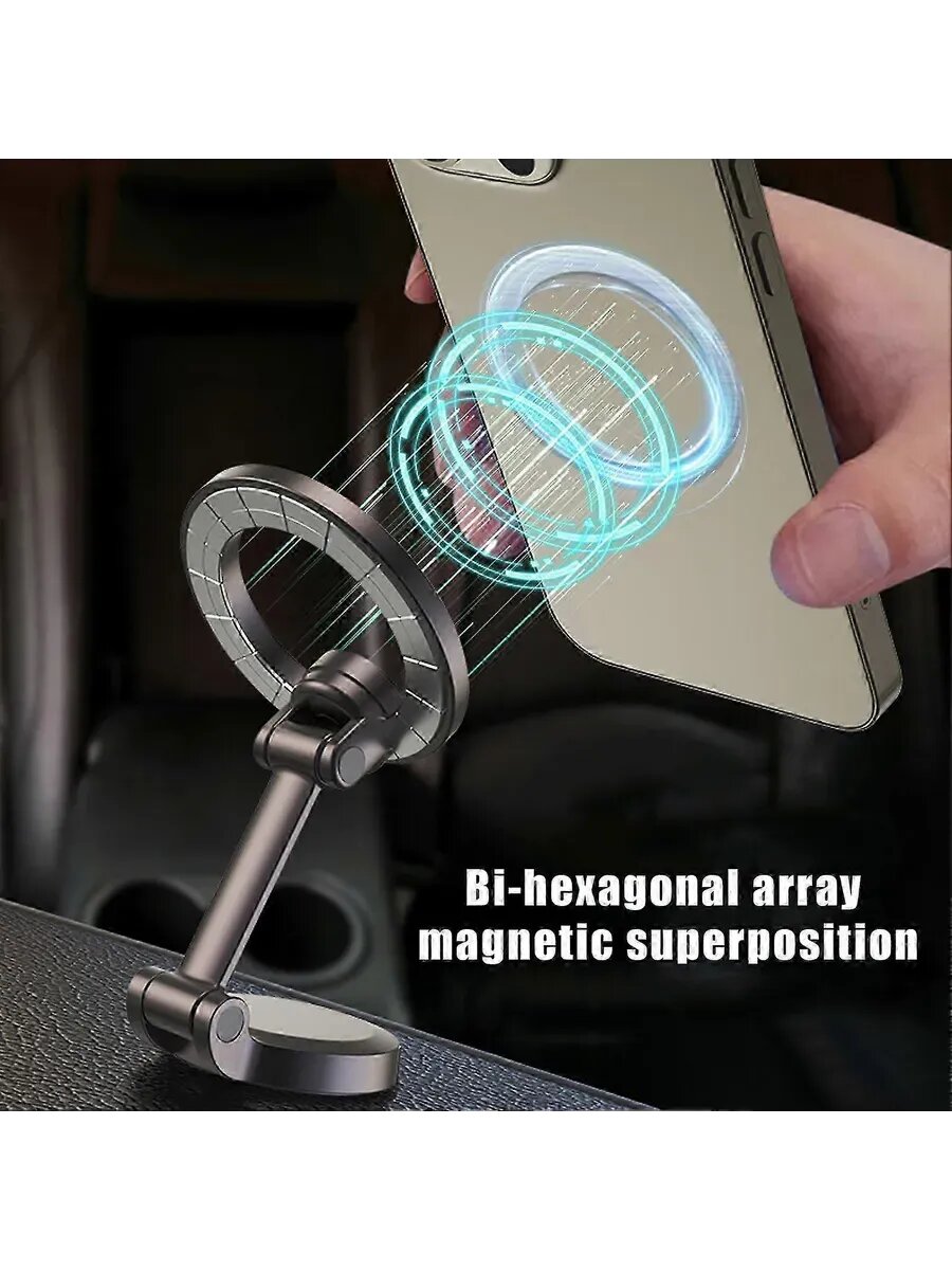 Держатель для телефона HOLDER, магнитный, для автомобиля, черный