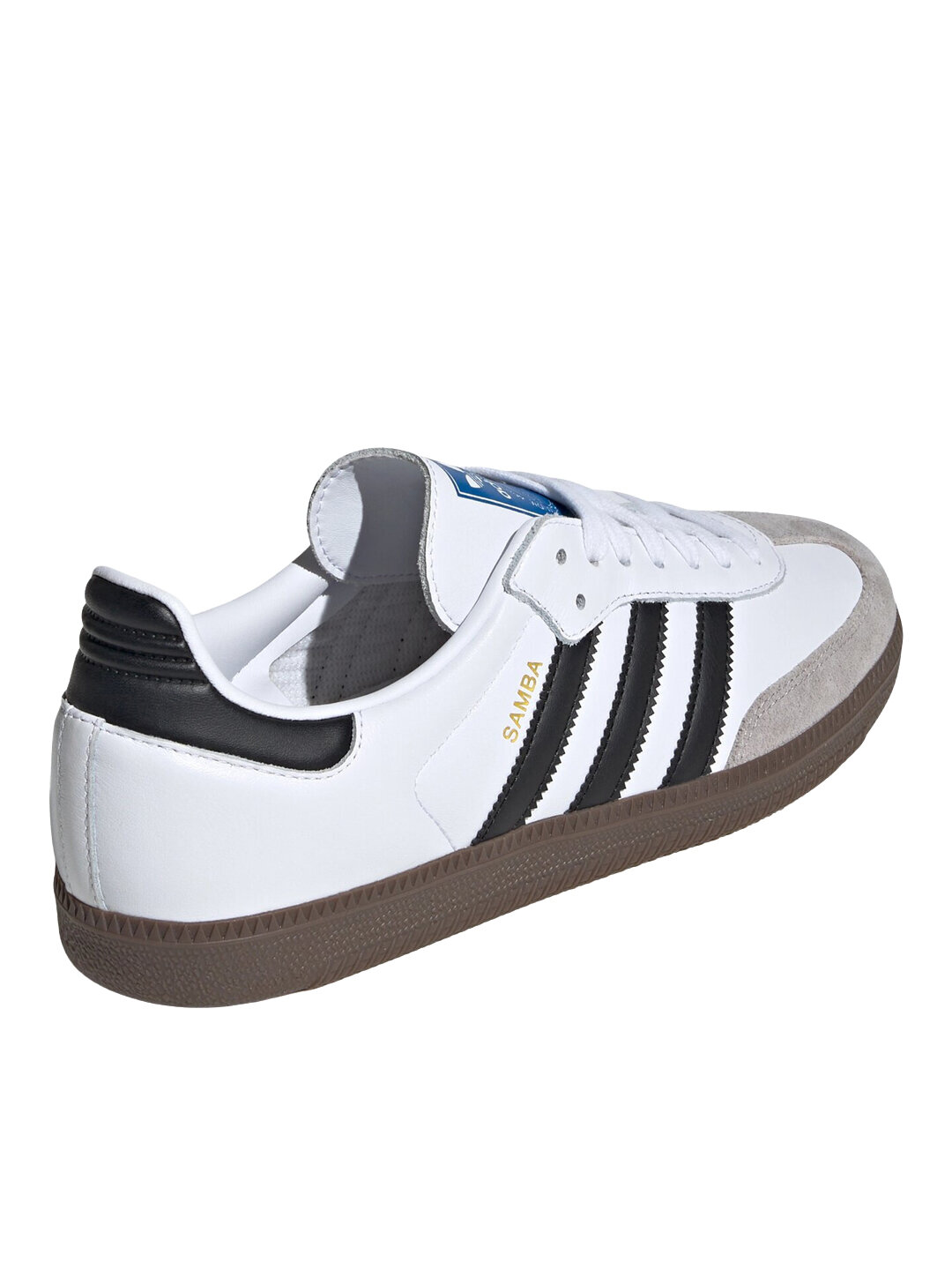 Кеды adidas Originals Samba OG, размер 10,5 UK, белый/черный/серый — фото 1