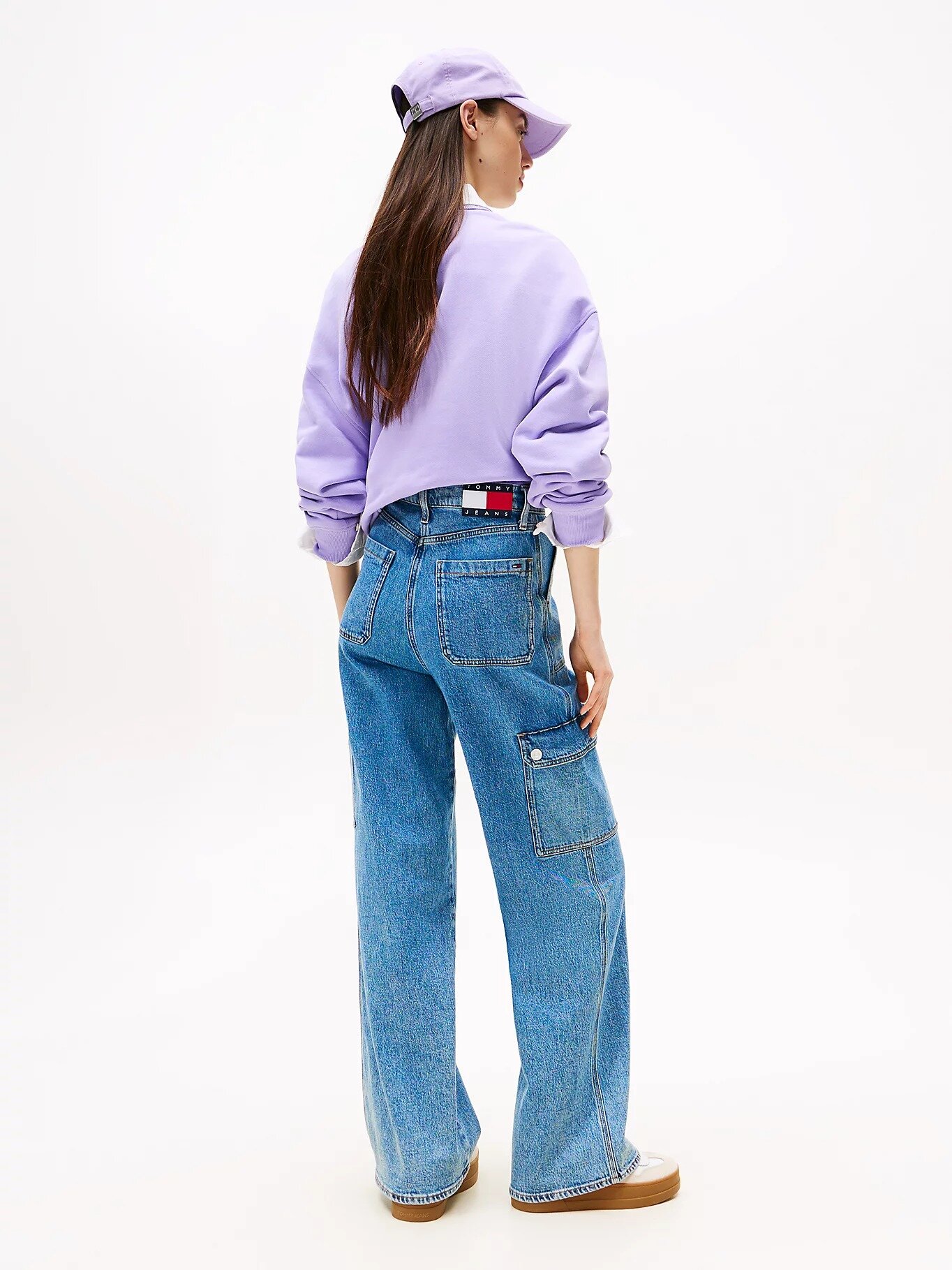 Джинсы карго Tommy Jeans Claire Performance, размер 28/30 JEAN, голубой — фото 1