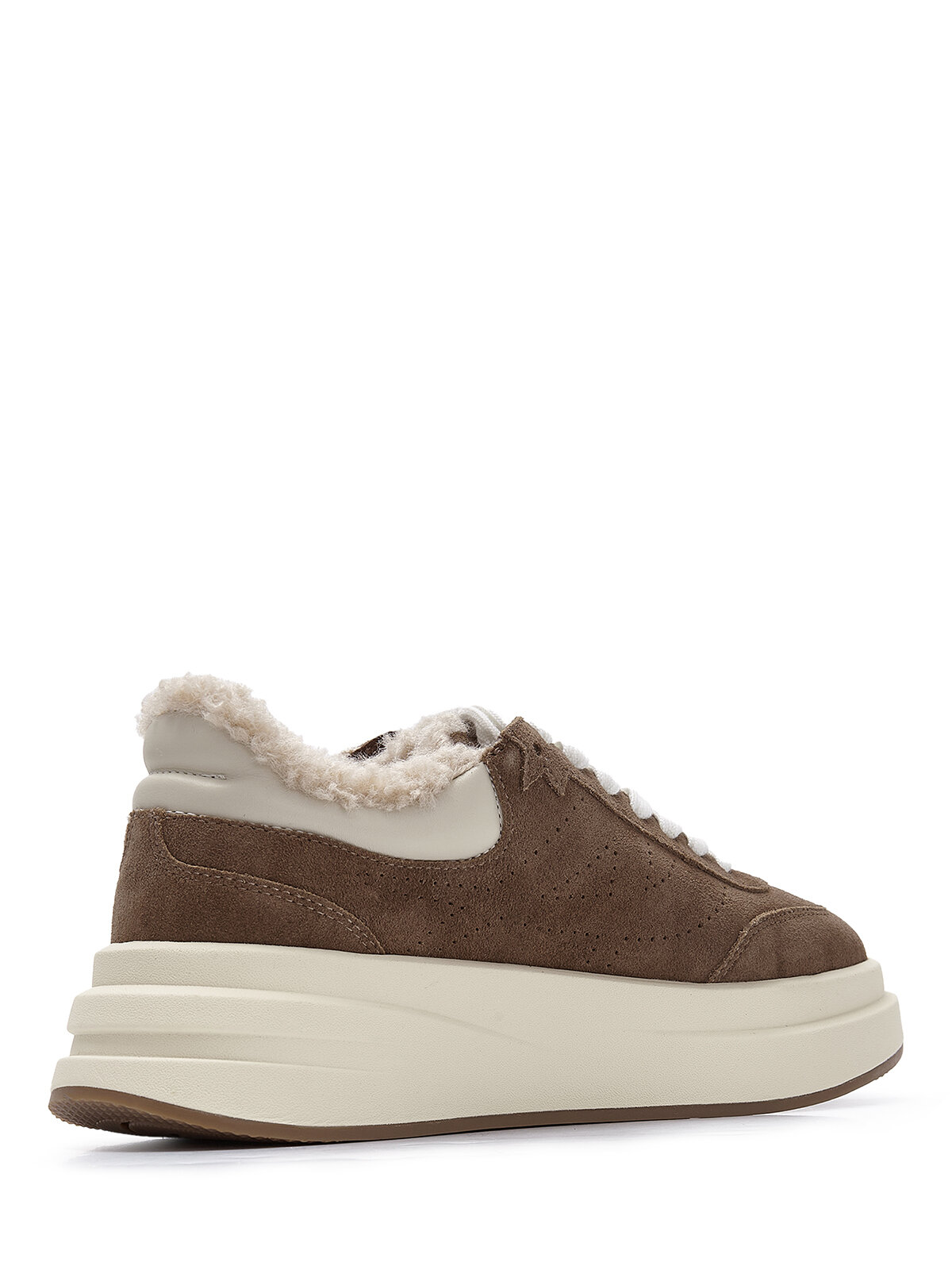 Полуботинки ASH, размер 41, кофейно-коричневый/молочный — фото 1